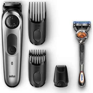 BT 5065 Şarjlı Saç&Sakal Şekillendirici AutoSense, Kablosuz - Siyah/Gri + Gillette Fusion ProGlide