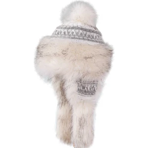 Bajka SRL.H017 Wihte/grey Kadın Şapkalar