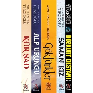 Şaman Kz - Göktürkler - Alp Urungu - (Göktürk Tarihi Seti) - Ahmet Haldun Terzioğlu - 5 Kitap Takım