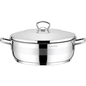 Ambos Saphire 34 Cm Basık Tencere - Çelik Kapak - SAP 4714