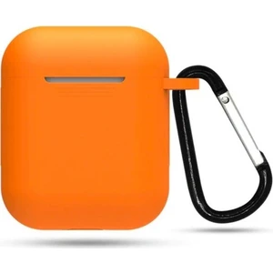 Apple Airpods Silikon Kılıf - Turuncu