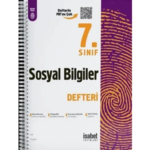7. Sınıf Sosyal Bilgiler Ders Defteri - Ortaokul - İsabet Yayınları