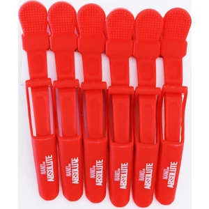 Nano Absolute Klips Kırmızı Saç Pensi 6'lı E-012