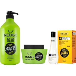 Keratin Yağı 100 ml + Keratin Maske 500 ml + Keratin Şampuan 1000 ml