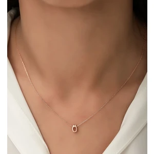 Papatya Silver Gümüş 3 Boyutlu Ö Harf Kolye