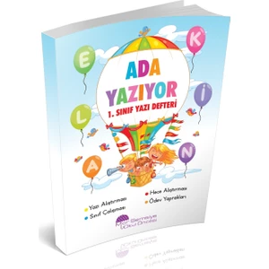 Mor Şemsiye 1. Sınıf Ada Yazıyor Yazı Defteri