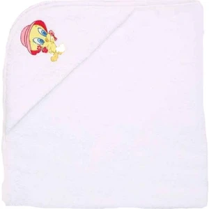 Tweety Nakışlı Bebe Pelerini Beyaz