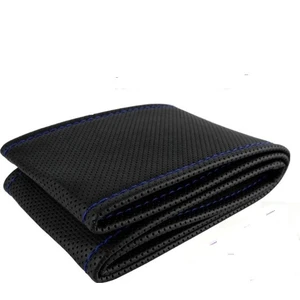 Vip Oto Dikmeli Direksiyon Kılıfı Noktalı Mavi Dikişli