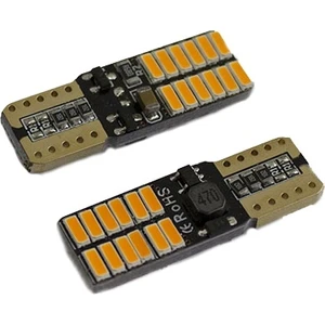T10 Led Ampul 24 SMD Canbus'lı Turuncu 2'li Set 12V / LAAM627-3