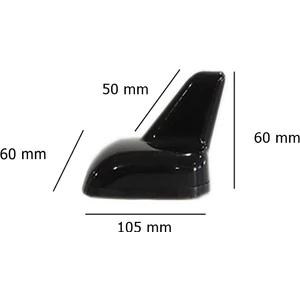 Balık Sırtı Anten - Jetta Model - Siyah / MUAN34