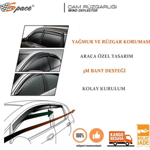 Cam Rüzgarlığı 1.2 mm Dacia/Sandero 4'lü Set /CARU349