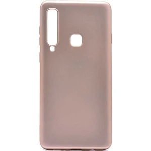 Samsung Galaxy A9 2018 Kılıf Ultra Lüx Premier Lüx Silikon Kılıf - Gold