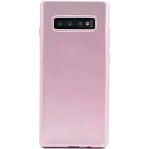 Samsung Galaxy S10 Plus Kılıf Ultra Lüx Premier Lüx Silikon Kılıf - Rose Gold
