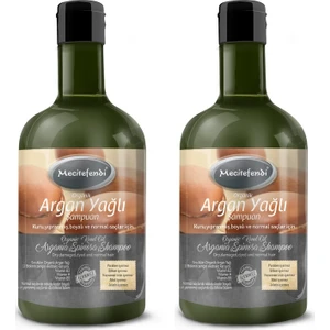 2 Adet Mecitefendi Organik Argan Yağlı Şampuan 2x400 ml