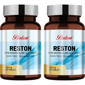 Reston Bitki Ekstraktları ve Vitamin 500 Mg 60 Kapsül x 2 Adet