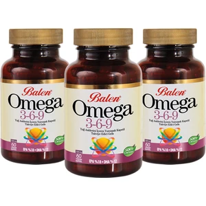 Omega 3,6,9 Yumuşak Kapsül - 60 Kapsül - 3 Kapsül