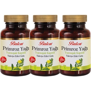 Primroz Yağı Yumuşak 90 Kapsül x 3 Adet