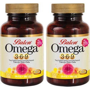 Omega 3,6,9 Yumuşak Kapsül - 100 Kapsül x 2 Kutu