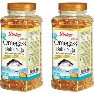 Omega 3 Balık Yağı 100 Yumuşak Kapsül 1000 Mg x 2 Adet