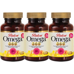 Omega 3,6,9 Yumuşak Kapsül - 100 Kapsül x 3 Kutu