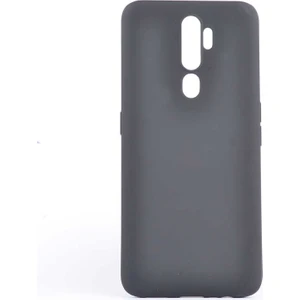 Tekno Grup Oppo A5 2020 Kılıf Mat Premium Silikon Kılıf - Siyah