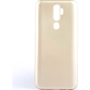 Tekno Grup Oppo A5 2020 Kılıf Mat Premium Silikon Kılıf - Gold