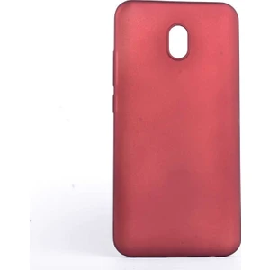 Tekno Grup Xiaomi Redmi 8A Kılıf Mat Premium Silikon Kılıf - Bordo
