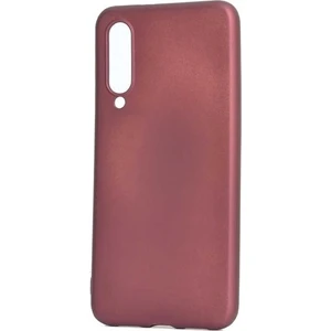 Tekno Grup Xiaomi Mi 9 Lite Kılıf Mat Premium Silikon Kılıf - Bordo + Cam Ekran Koruyucu