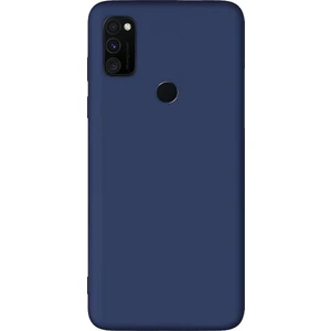 Tekno Grup Samsung Galaxy M30s Kılıf Mat Premium Silikon Kılıf - Lacivert + Tam Kaplayan 6D Nano Ekran Koruyucu