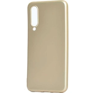 Tekno Grup Xiaomi Mi 9 Lite Kılıf Mat Premium Silikon Kılıf - Gold + Tam Kaplayan 6D Nano Ekran Koruyucu