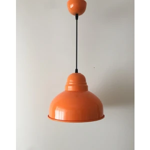 modern,rustik,vintage mutfak,oda,cafe,oteller için turuncu 1xe27 metal sarkıt avize çap:30cm