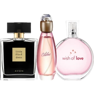 Little Black Dress 50 ml + Avon Celebre 50 ml + Avon Wish Of Love 50 ml