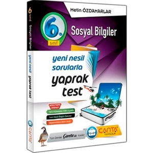 Çanta Yayınları 6.Sınıf Sosyal Bilgiler Yaprak Test 2020