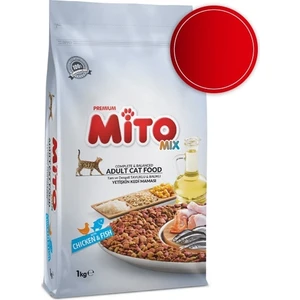 Tavuklu ve Sebzeli, Renkli Taneli Yetişkin Kedi Maması 1Kg