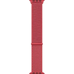 Apple Watch Özel Seri 38-40 mm 2-3-4-5-6-SE Uyumlu Spor Loop Dokuma Kordon - Kırmızı