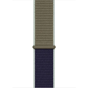 Apple Watch Özel Seri 42-44 mm 2-3-4-5-6-SE Uyumlu Spor Loop Dokuma Kordon - Açık Yeşil Mavi