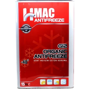H-Mac G12 Organik Kırmızı Antifriz -40 Derece 15 Kg