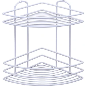 2 KATLI BANYO KÖŞE RAFI MAT BEYAZ BK022