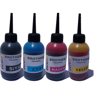 Brother Mfc J2720 3720 3930Dw 4x100 ml Mürekkep Seti - 4 Renk