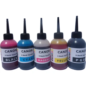 Canon İp8750 İx6850 5x100 ml Mürekkep Seti - Renkli