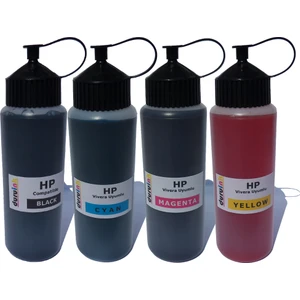 Hp Bitmeyen Kartuşlu Tanklı Yazıcı Uyumlu 4x500 ml Mürekkep Seti - 4 Renk