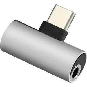 Type-C + 3.5mm Stereo Dönüştürücü Çoklayıcı Silver Adaptör CDG-CNV78