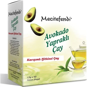 4'lü mecitefendi Avokado Yapraklı Çay (Süzen Poşet 40'lı)