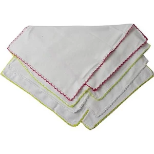 Alya Bebek 6 Adet Pamuklu Iğne Oyalı Altılı Mendil Seti