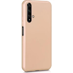 Huawei Honor 20 Mat Silikon Kılıf - Gold