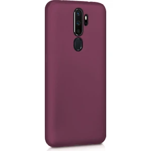 Oppo A5 2020 Mat Silikon Kılıf - Mor