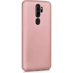 Oppo A5 2020 Mat Silikon Kılıf - Rose Gold