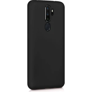 Oppo A5 2020 Mat Silikon Kılıf - Siyah