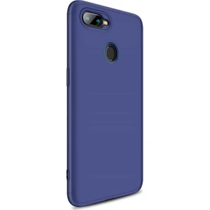 Oppo A5S Kılıf Double Dip 360 Protective - Mavi