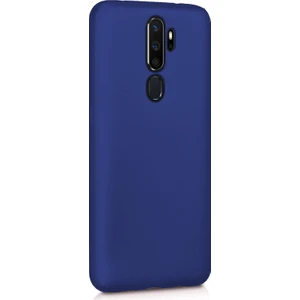 Oppo A9 2020 Mat Silikon Kılıf - Lacivert